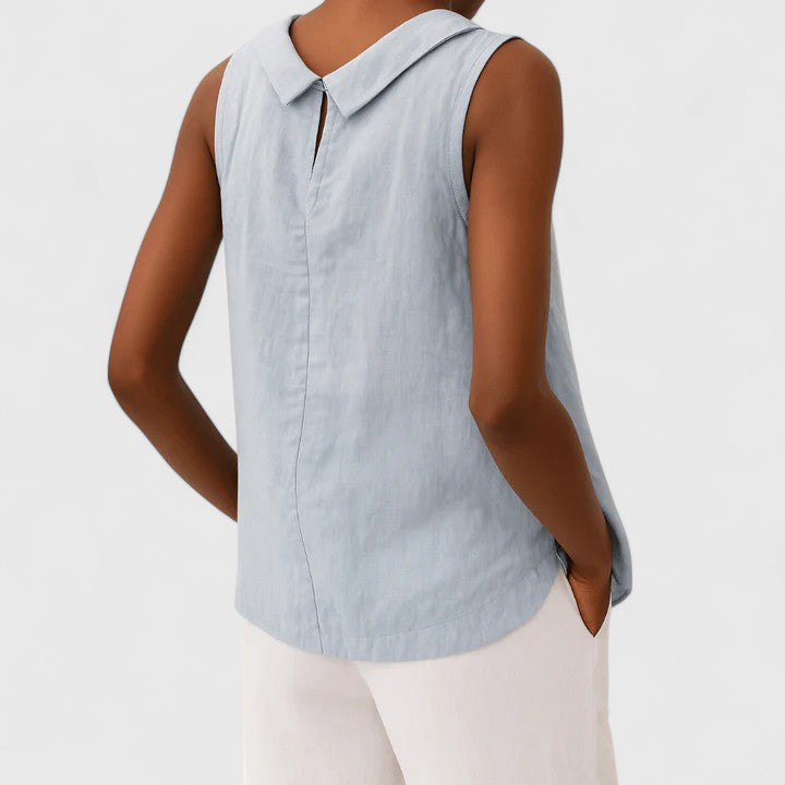 Alesia | Everyday Lightweight Sleeveless Silhouette Top