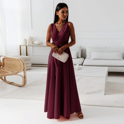 Zaida | Occasion-Ready Wrap Maxi Cut Dress