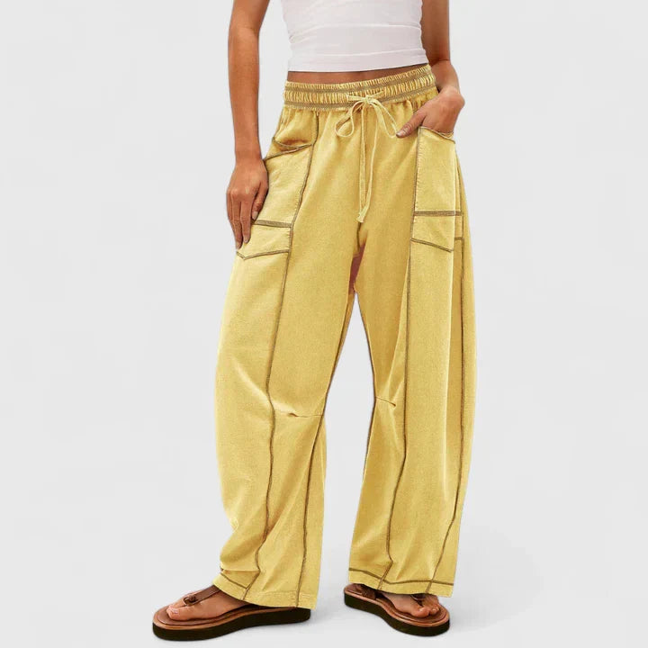 Odila | Travel-Ready Baggy-Leg Silhouette Pants
