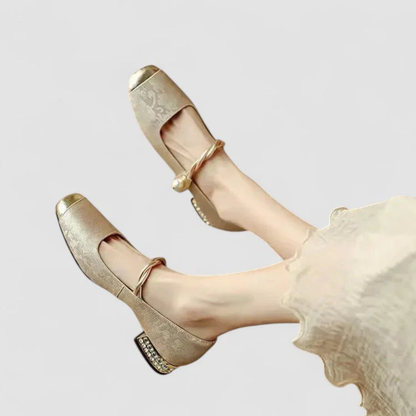 Marziana | Office Summer Strap Comfort Heel