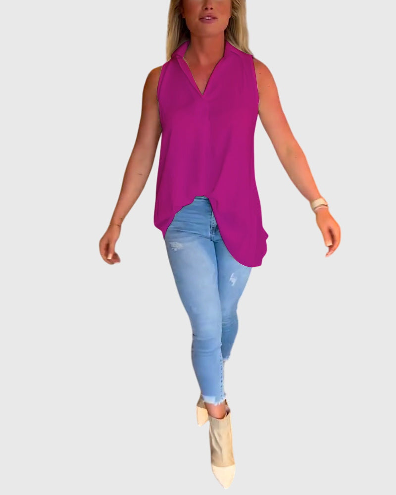 Anisia | Airy Lightweight Sleeveless Style Top