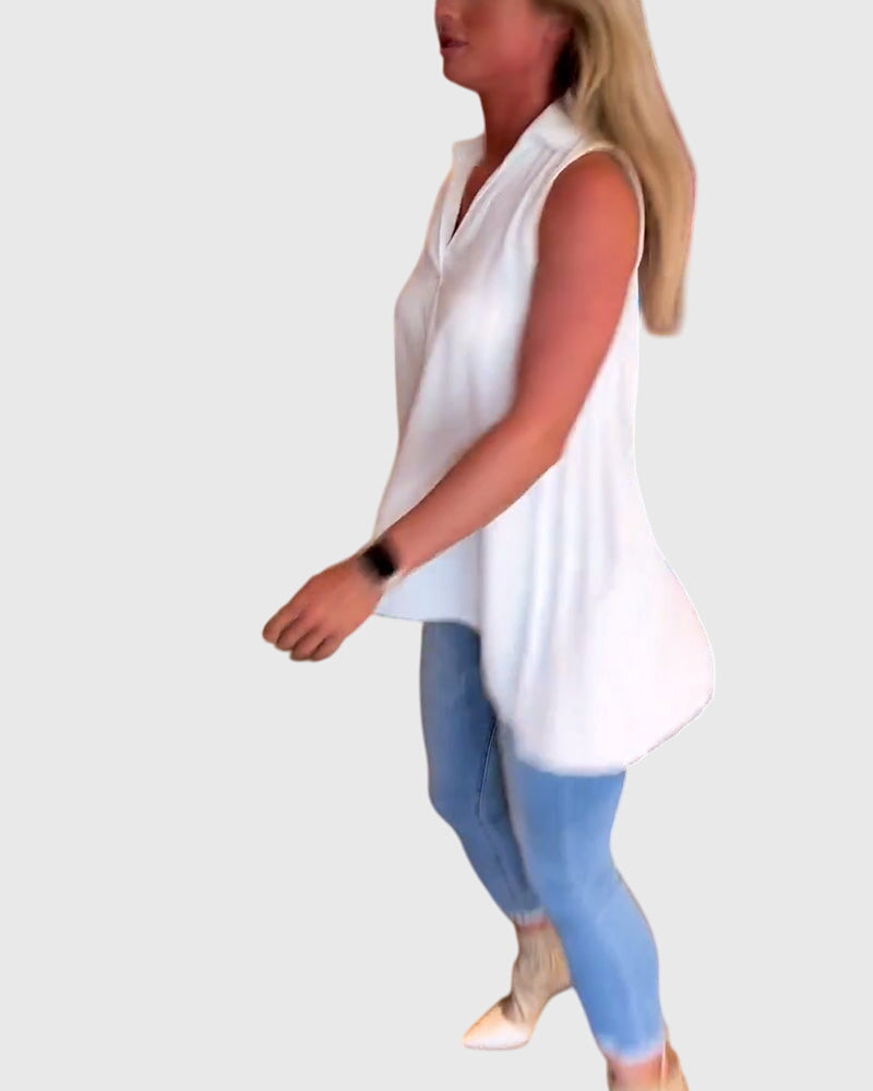 Anisia | Airy Lightweight Sleeveless Style Top