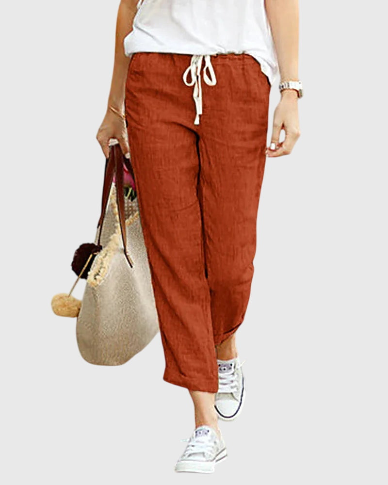 Agatina | All-Day Summer Elastic-Waist Movement Pants