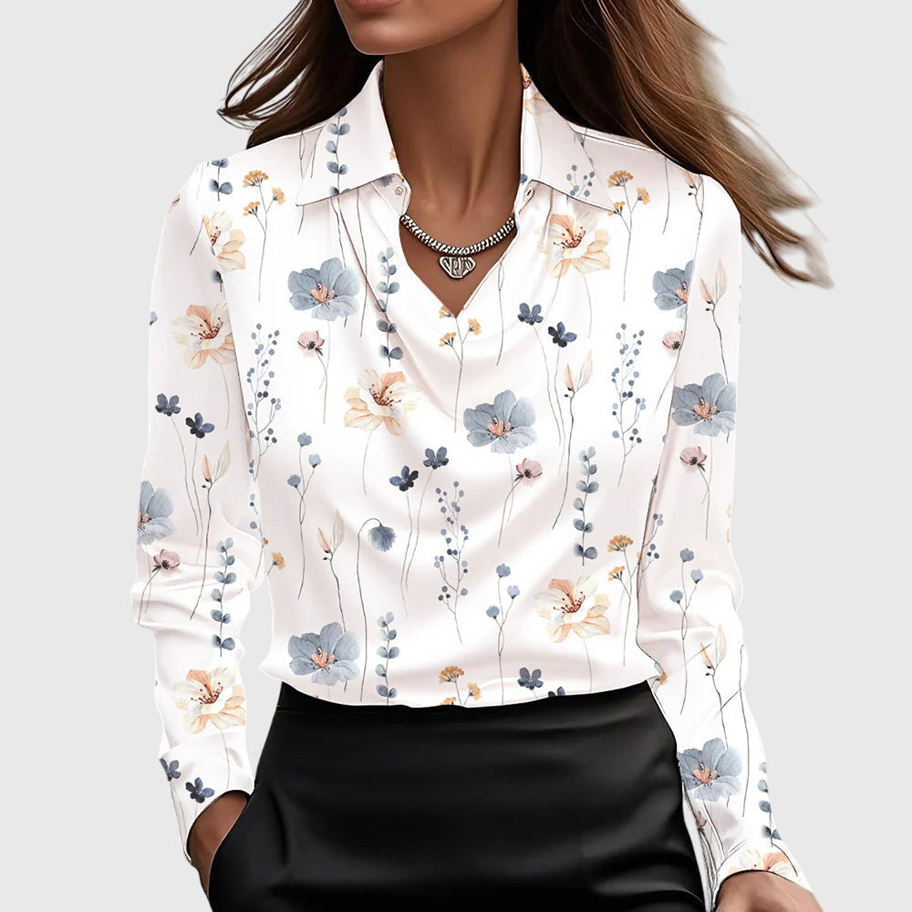 Bianca | Effortless Pleated Lightweight Fit Blouse