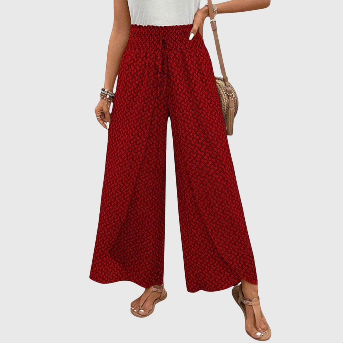 Onorina | Desk-to-Dinner High-Waist Palazzo Silhouette Pants