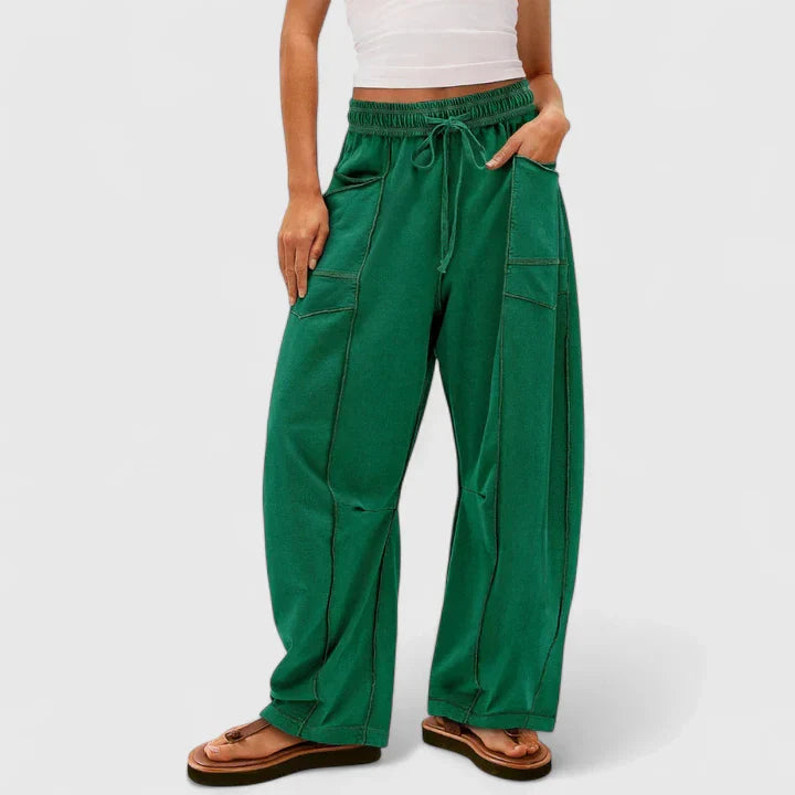 Odila | Travel-Ready Baggy-Leg Silhouette Pants