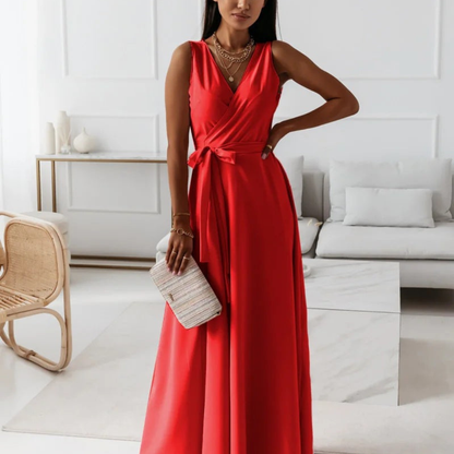 Zaida | Occasion-Ready Wrap Maxi Cut Dress