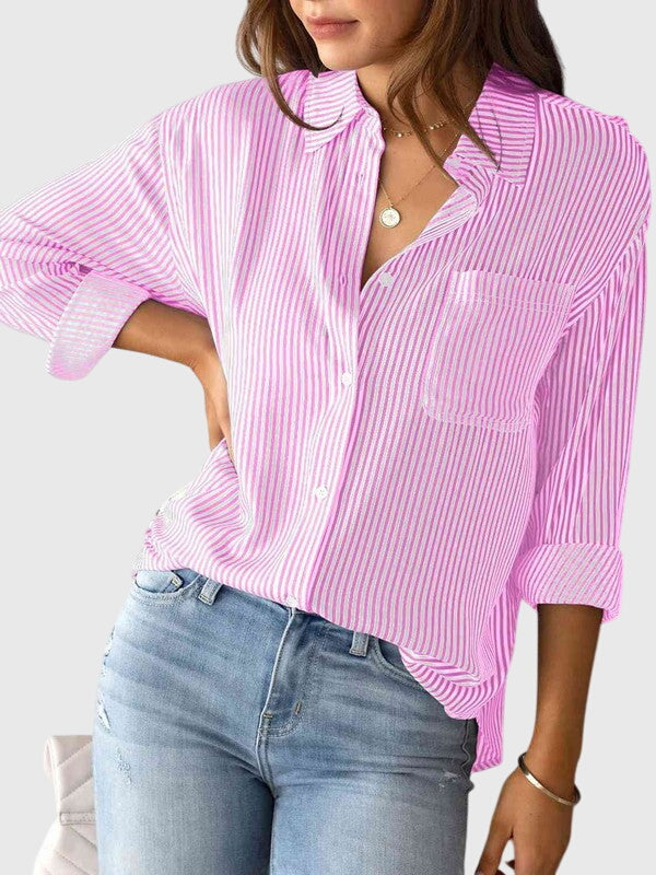 Angele | Feminine Work Lightweight Silhouette Shirt