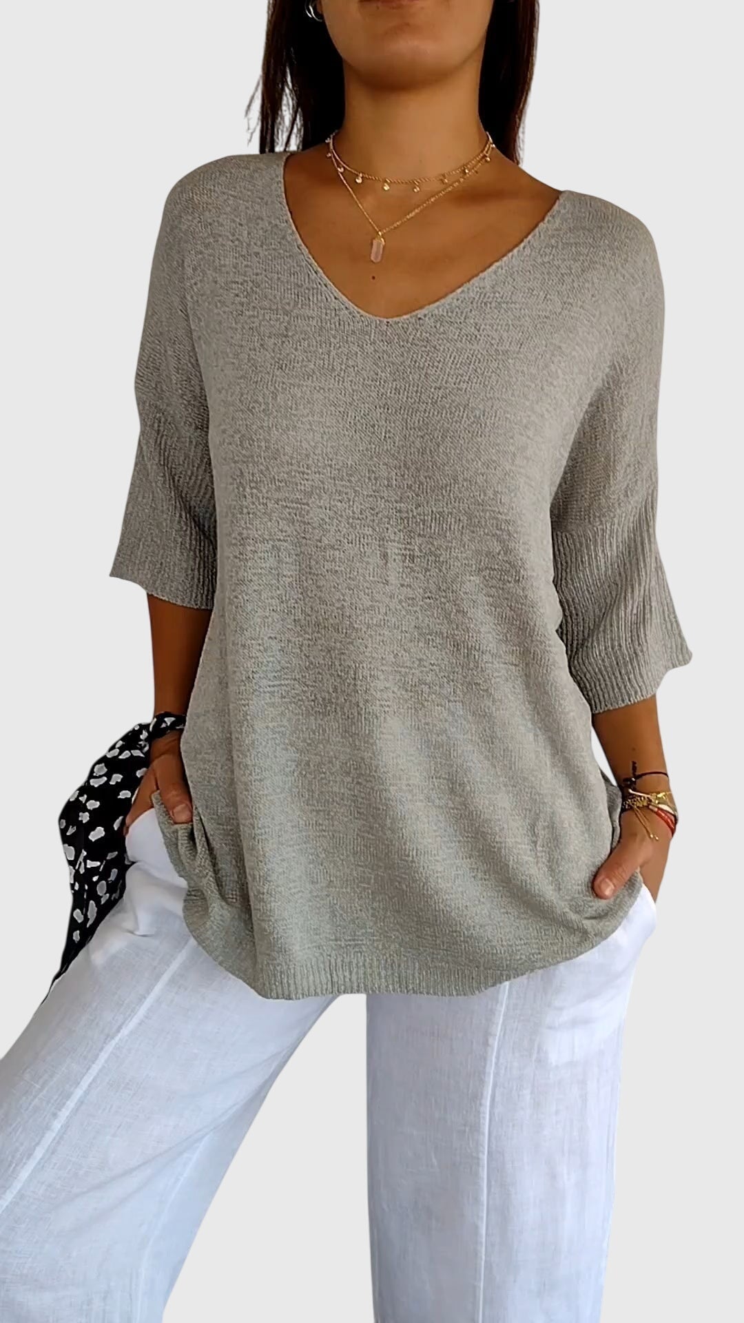Alitta | Desk-to-Dinner Breathable Knit Silhouette Top
