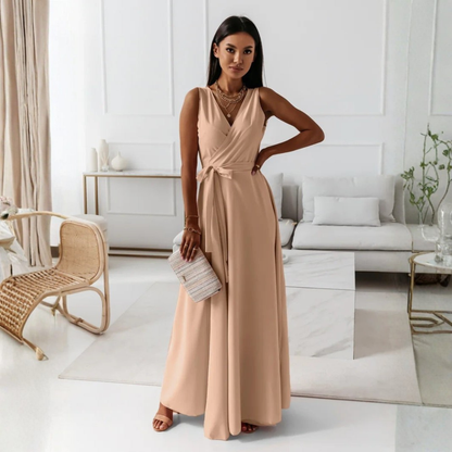 Zaida | Occasion-Ready Wrap Maxi Cut Dress