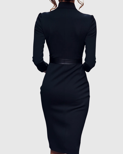 Anastasia | Getaway Mock-Wrap Belted Finish Dress