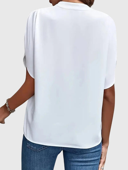 Aliverta | Desk-to-Dinner V-Neck Work Silhouette Shirt