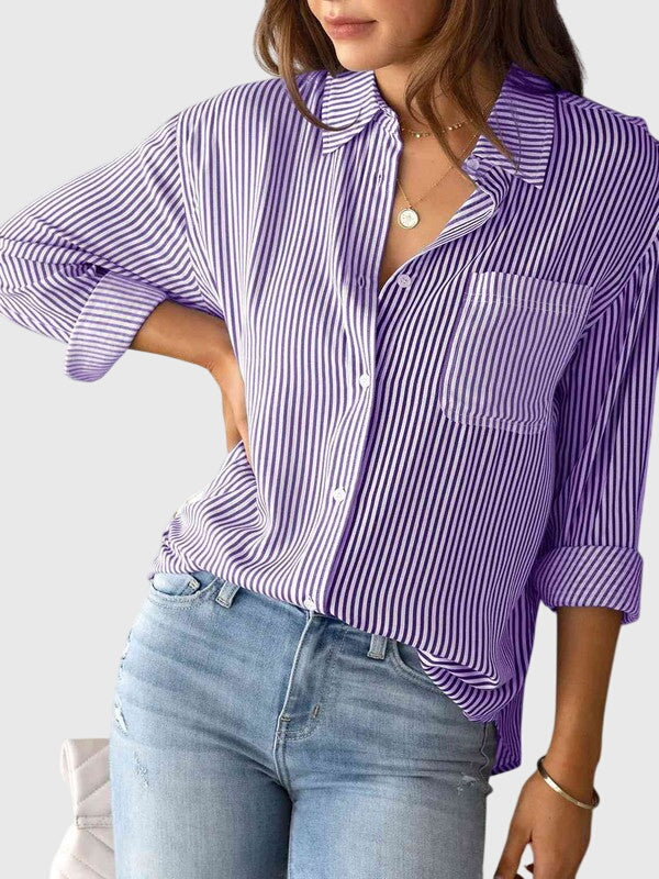 Angele | Feminine Work Lightweight Silhouette Shirt