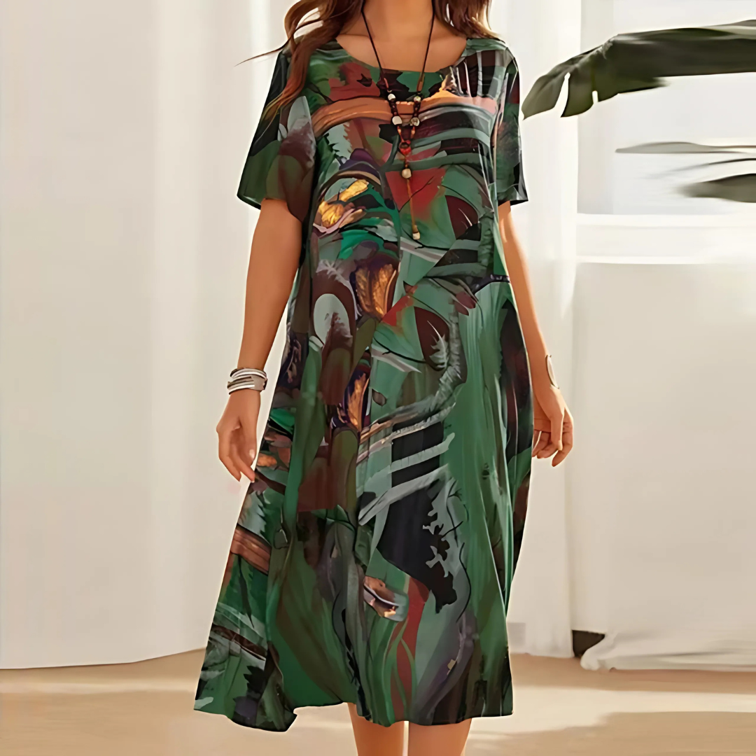Clotilde | Airy Breathable Floral Craftsmanship Dress