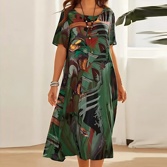 Clotilde | Airy Breathable Floral Craftsmanship Dress