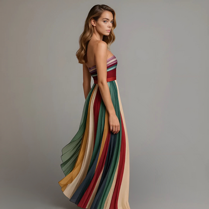 Deianira | Getaway Strapless Pleated Detailing Dress