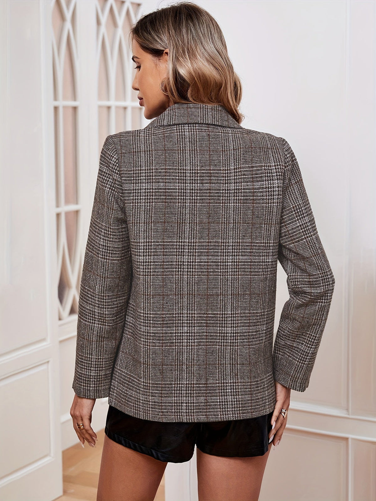 Bonaria | Weekend Checked Tailored Warmth Blazer