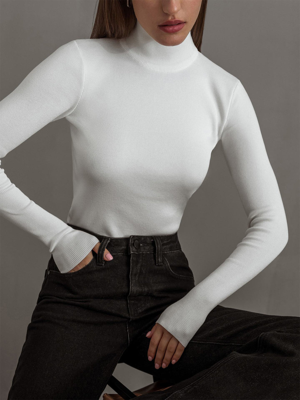 Calliope | Wardrobe-Staple Mock-Neck Spring Comfort Top