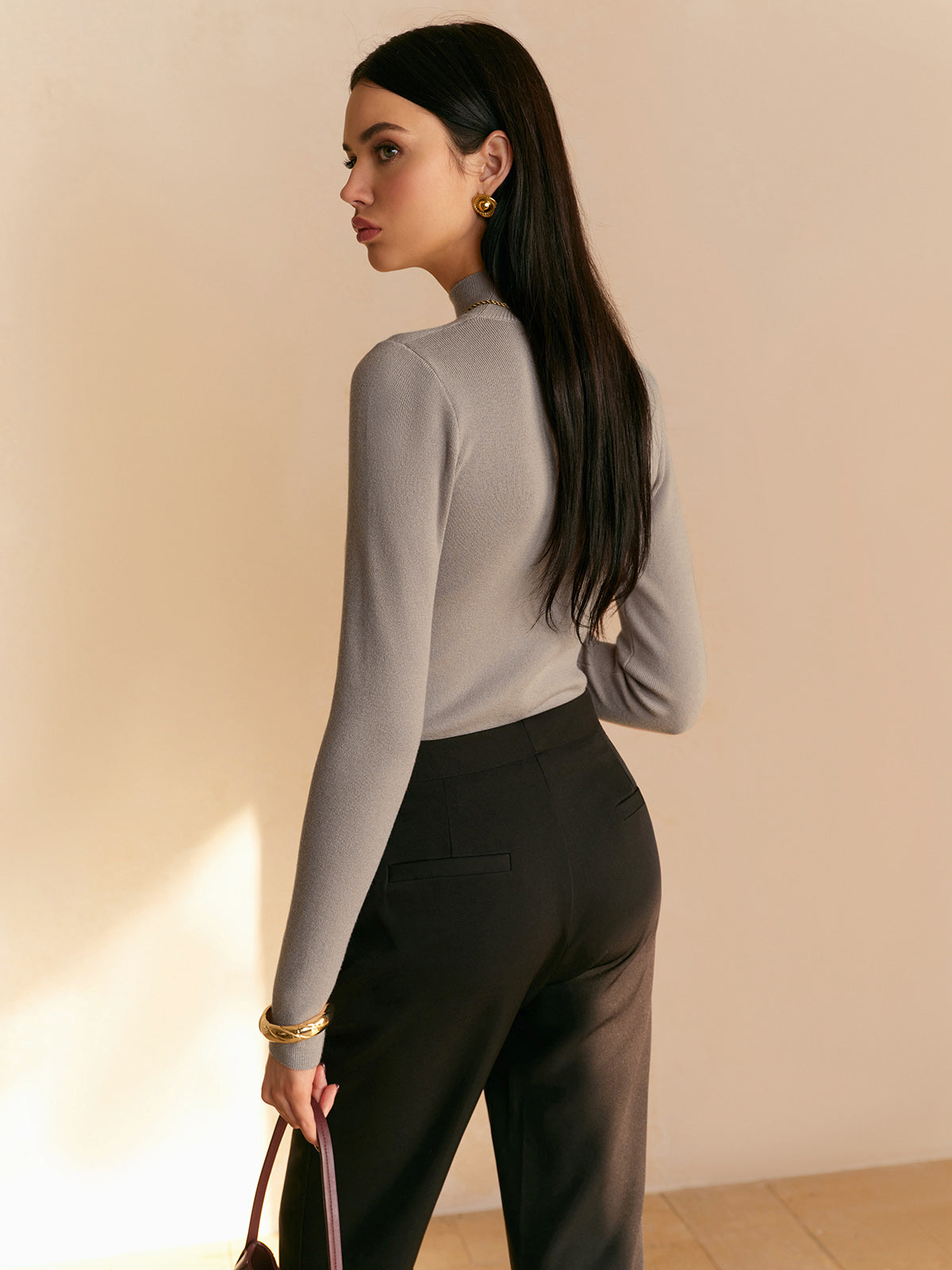 Calliope | Wardrobe-Staple Mock-Neck Spring Comfort Top