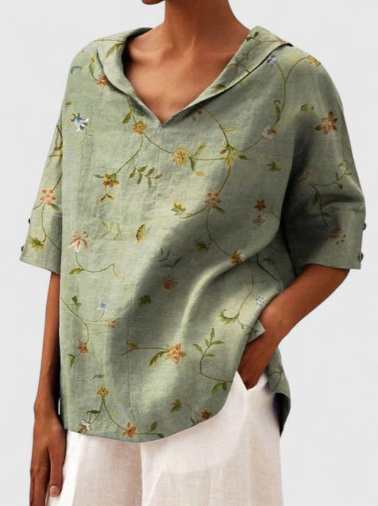 Aleria | Errand-Day Breathable V-Neck Fit Top