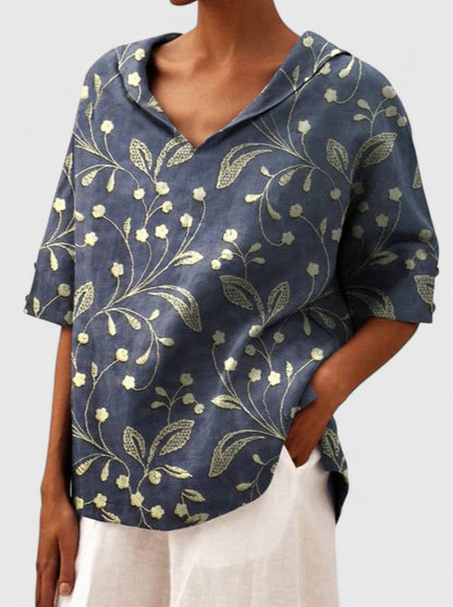 Aleria | Errand-Day Breathable V-Neck Fit Top