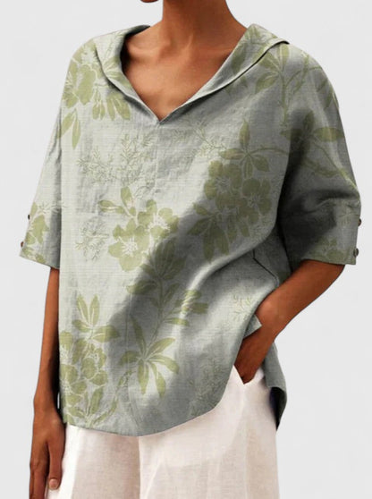 Aleria | Errand-Day Breathable V-Neck Fit Top