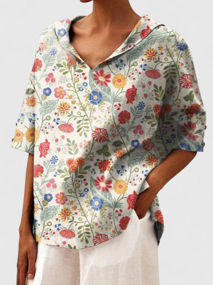Aleria | Errand-Day Breathable V-Neck Fit Top
