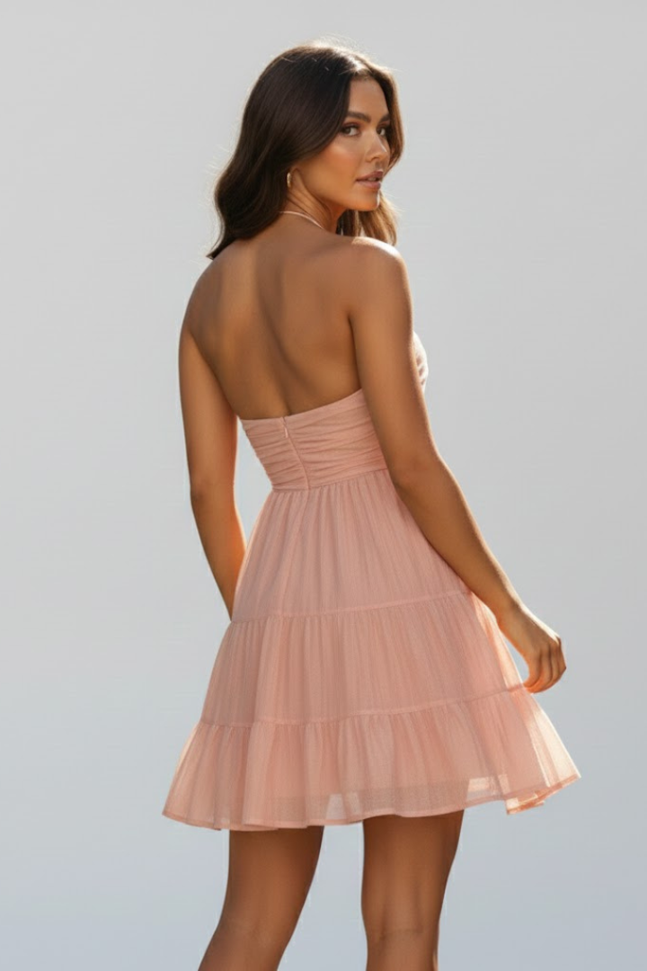 Beatricetta | Occasion-Ready Tiered Ruffle Drape Dress