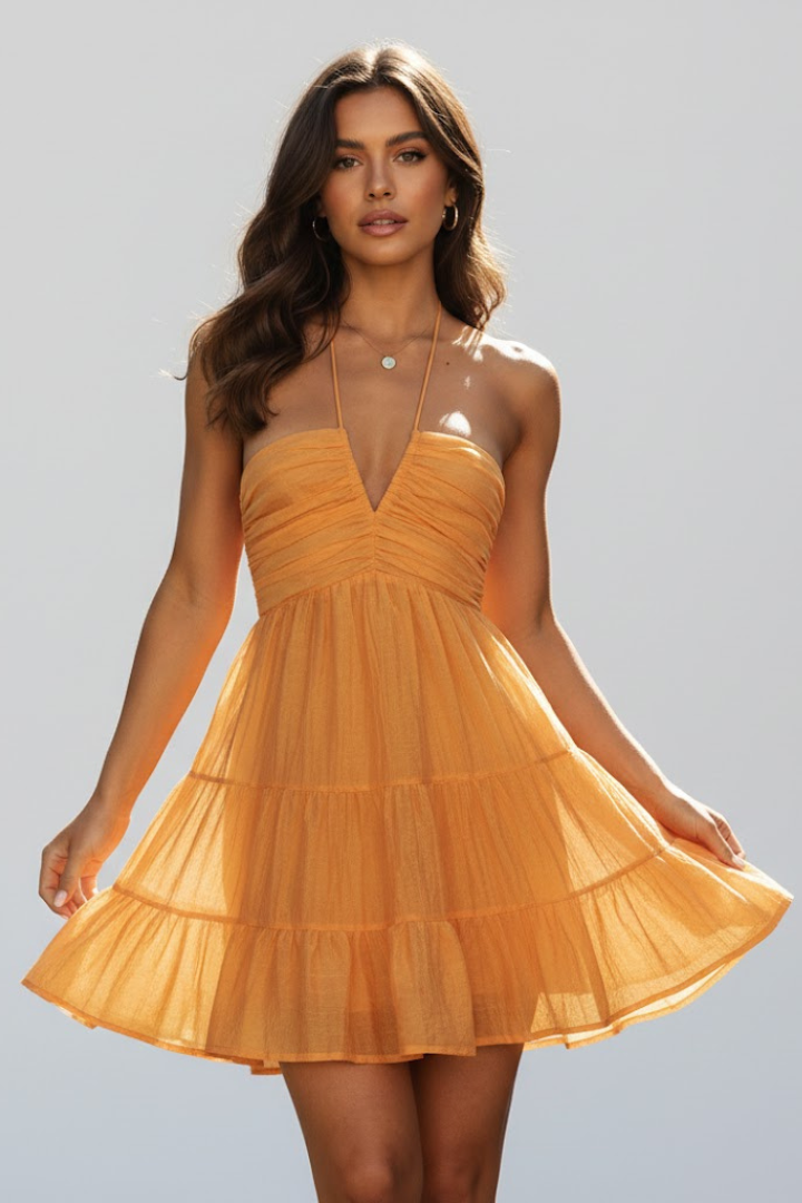 Beatricetta | Occasion-Ready Tiered Ruffle Drape Dress
