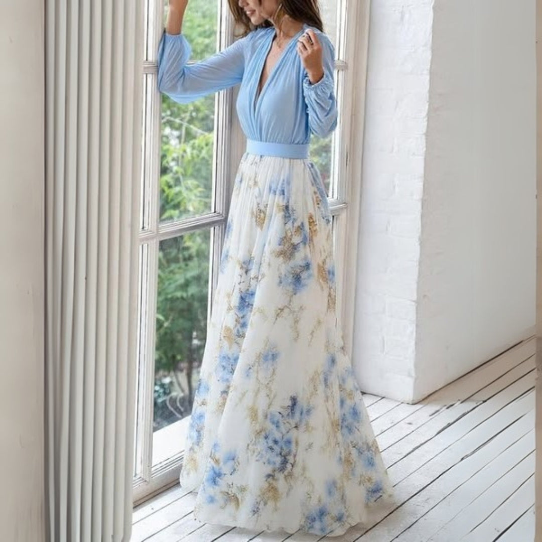 Berenicetta | Weekend Floral V-Neck Silhouette Dress