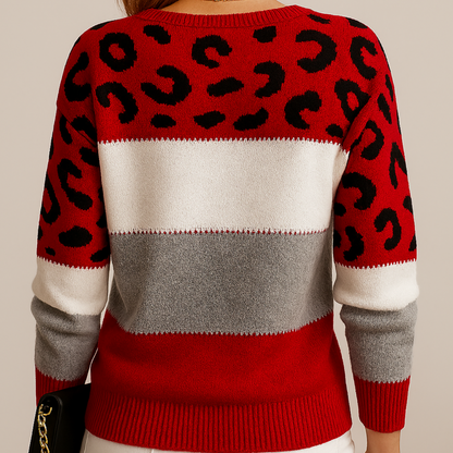 Ximena | Cosy-Season Knit Leopard Warmth Sweater