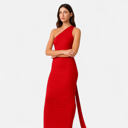 Immacolina | Occasion-Ready Maxi One-Shoulder Shape Dress
