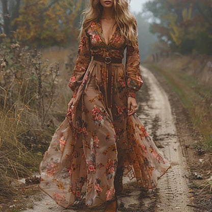 Maura | Airy Boho Maxi Detailing Dress