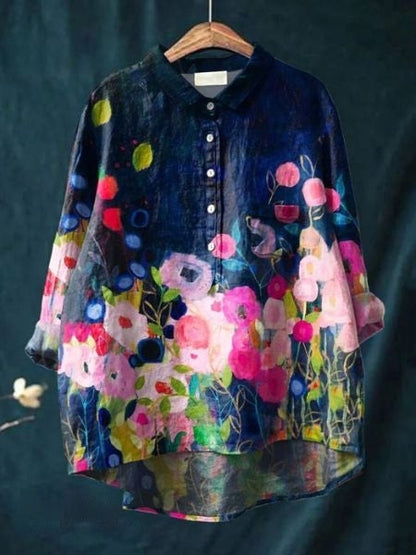 Paulette | Feminine Floral romantic Finish Blouse