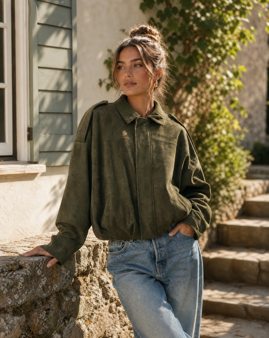 Daphne | Layering Boxy Faux Fit Jacket