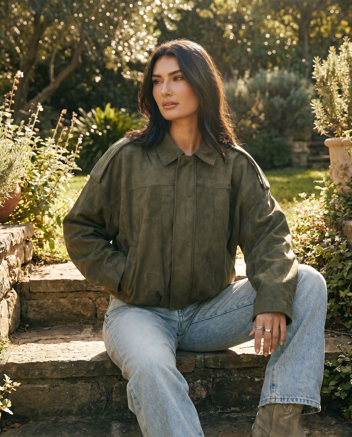 Daphne | Layering Boxy Faux Fit Jacket