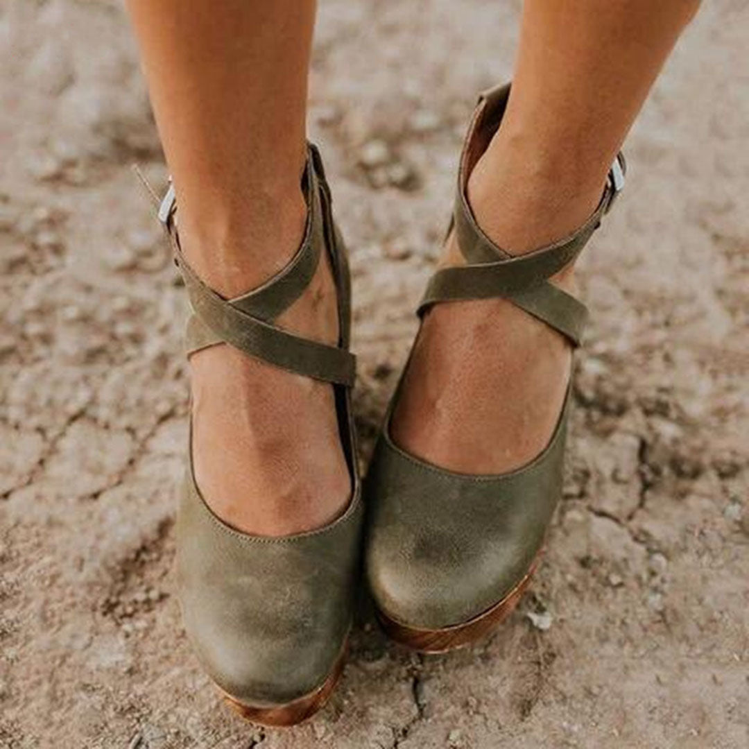 Arya | Warm-Weather Wedge Ankle-Strap Stride Sandal