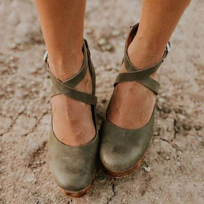 Arya | Warm-Weather Wedge Ankle-Strap Stride Sandal
