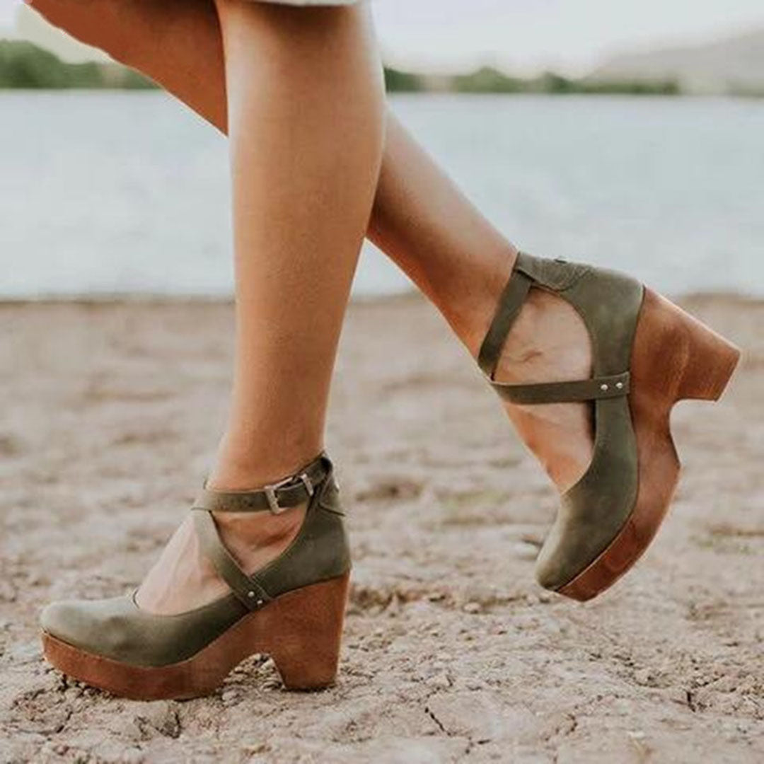 Arya | Warm-Weather Wedge Ankle-Strap Stride Sandal