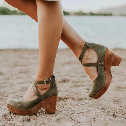 Arya | Warm-Weather Wedge Ankle-Strap Stride Sandal