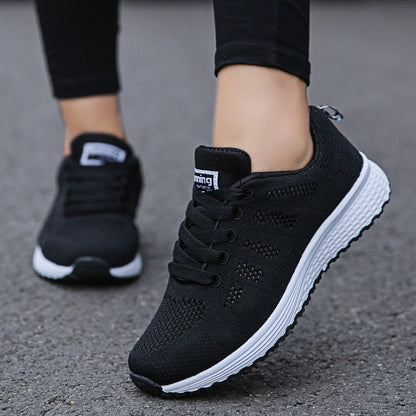 Celine | Walk-Friendly Lightweight Lace-Up Cushioning Sneaker