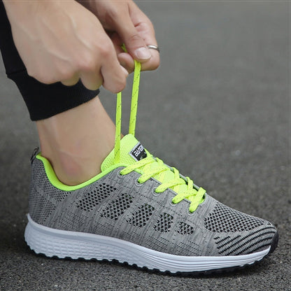 Celine | Walk-Friendly Lightweight Lace-Up Cushioning Sneaker