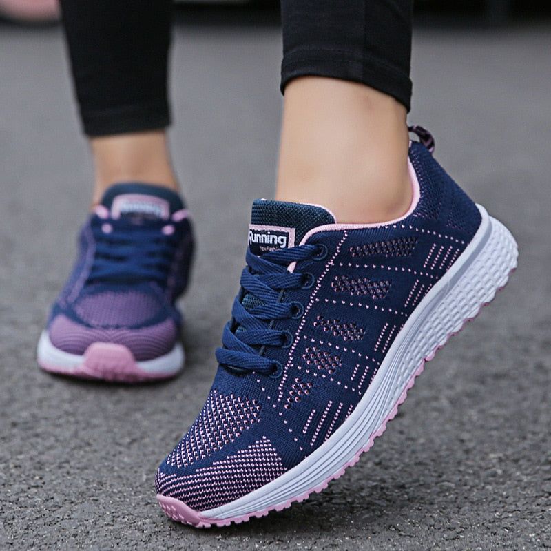 Celine | Walk-Friendly Lightweight Lace-Up Cushioning Sneaker