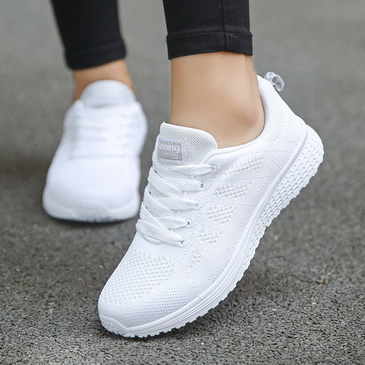 Celine | Walk-Friendly Lightweight Lace-Up Cushioning Sneaker