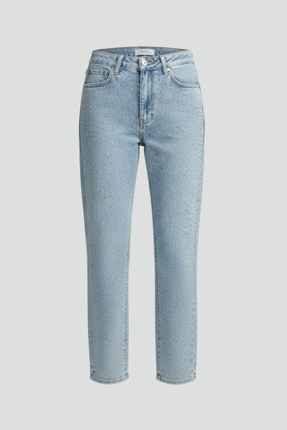 Alima | Denim-Lover's High-Waist Shimmer Silhouette Jeans