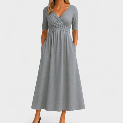 Ella | Getaway V-Neck Wrap Silhouette Dress