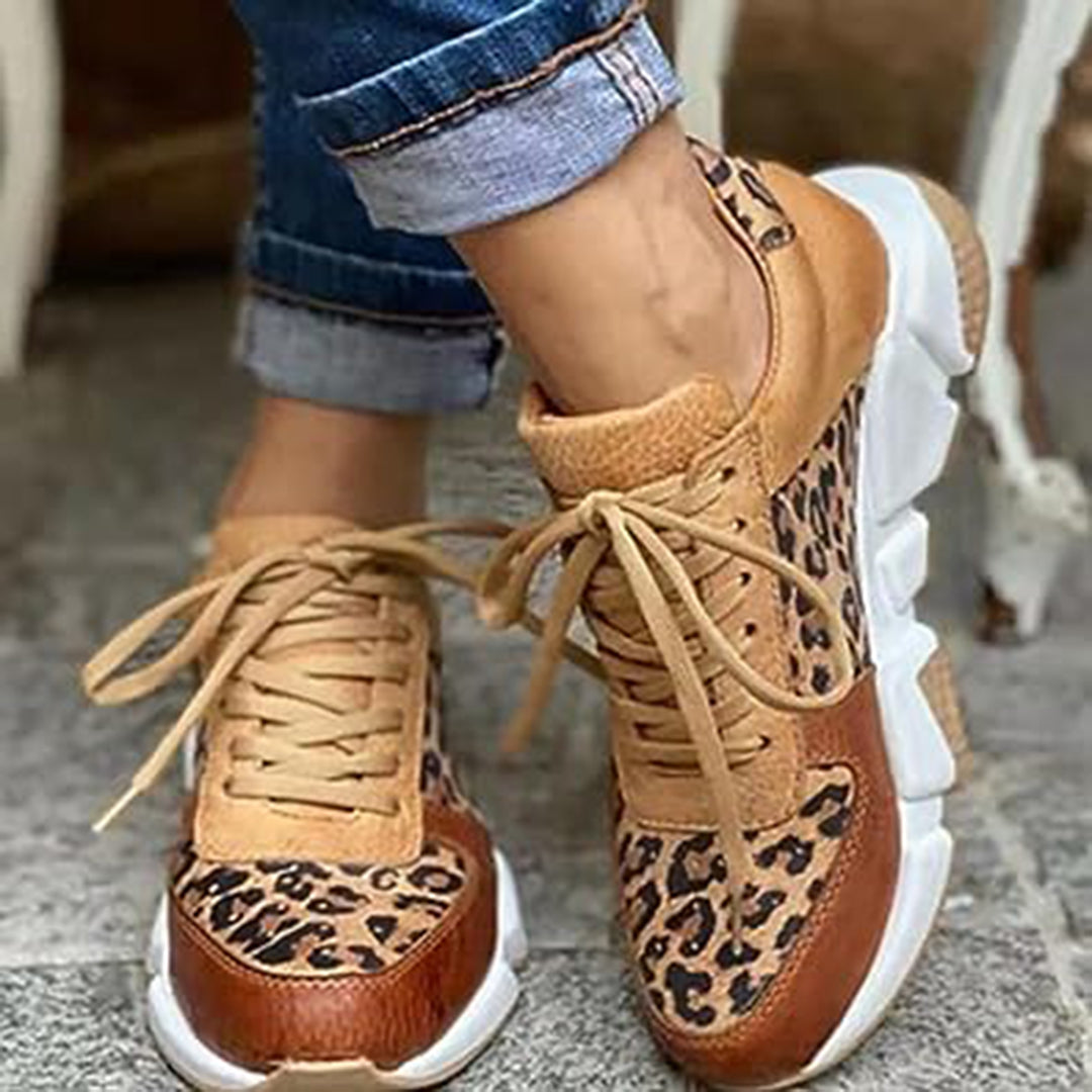 Addolorata | Travel-Ready Leopard Print Cushioning Sneaker