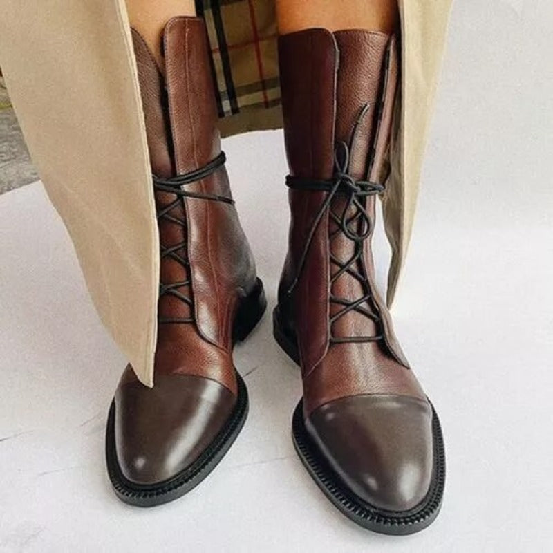 Clara | All-Day Ankle-High Round Comfort Shoe