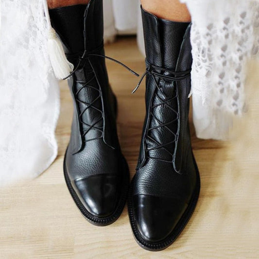 Clara | All-Day Ankle-High Round Comfort Shoe