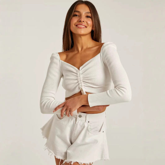 Franciszka | Weekend Ruched Long-Sleeve Fit Top